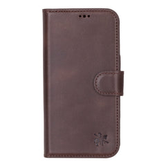 Funda tipo billetera de cuero con bloqueo RFID Florence para iPhone 15 Pro