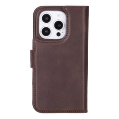 Funda tipo billetera de cuero con bloqueo RFID Florence para iPhone 15 Pro