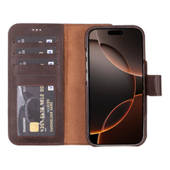 Funda tipo billetera de cuero con bloqueo RFID Florence para iPhone 15 Pro