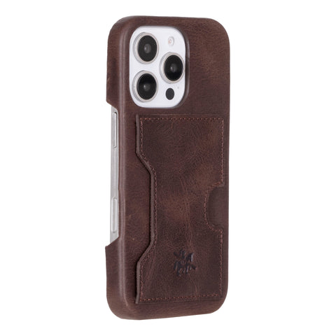 Funda tipo billetera de cuero con bloqueo RFID Florence para iPhone 15 Pro