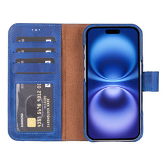 Funda tipo billetera de cuero con bloqueo RFID Florence para iPhone 15