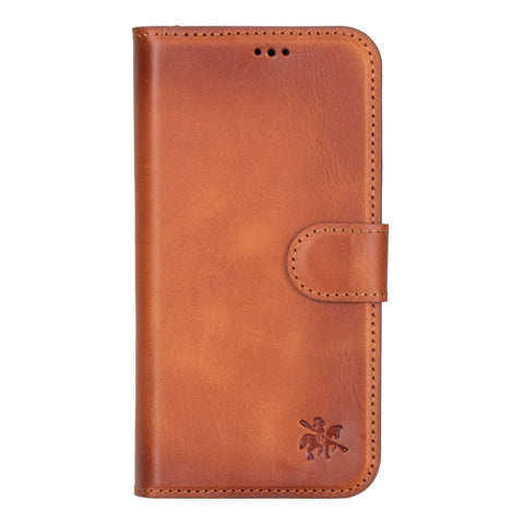 Funda tipo billetera de cuero con bloqueo RFID Florence para iPhone 15