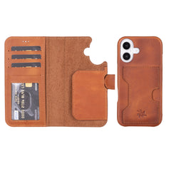 Florence RFID Blocking Leather Wallet Case for iPhone 16