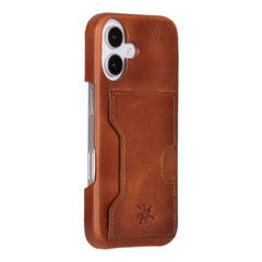 Funda tipo billetera de cuero con bloqueo RFID Florence para iPhone 15