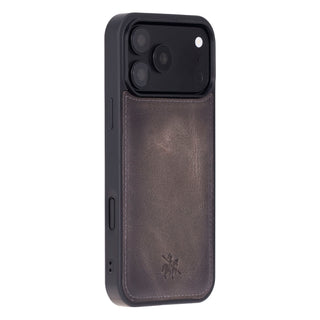 Funda de cuero Lucca Snap On para iPhone 15 Pro