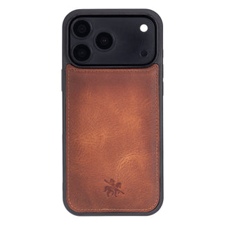 Funda de cuero Lucca Snap On para iPhone 15 Pro