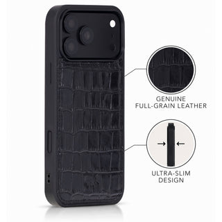 Funda de cuero Lucca Snap On para iPhone 15 Pro