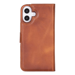 Funda tipo billetera de cuero con bloqueo RFID Florence para iPhone 15 Plus