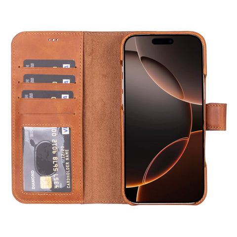 Florence RFID Blocking Leather Wallet Case for iPhone 16  Pro Max
