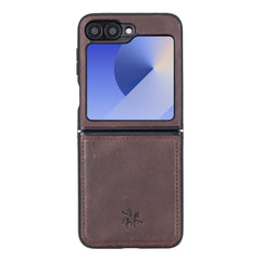 Lucca Snap-On Leather Case for Samsung Galaxy Z Flip 6 (6.7 inches)