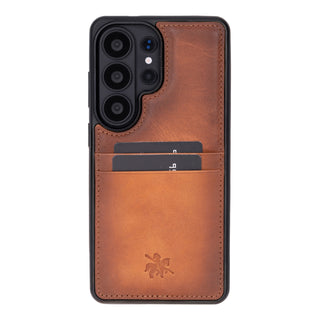 Funda tipo billetera de cuero Capri Snap On para Samsung Galaxy S24 Ultra