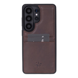 Funda tipo billetera de cuero Capri Snap On para Samsung Galaxy S24 Ultra
