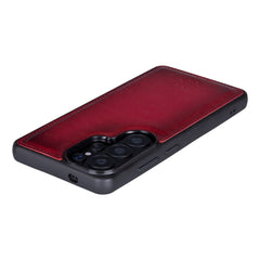 Funda de cuero Lucca Snap On para Samsung Galaxy S24 Ultra