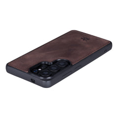 Funda de cuero Lucca Snap On para Samsung Galaxy S24 Ultra