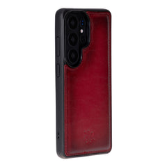 Funda de cuero Lucca Snap On para Samsung Galaxy S24 Ultra
