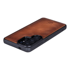 Funda de cuero Lucca Snap On para Samsung Galaxy S24 Ultra
