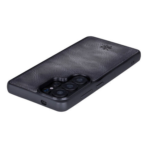 Funda de cuero Lucca Snap On para Samsung Galaxy S24 Ultra