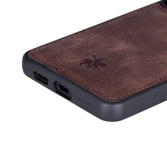 Funda de cuero Lucca Snap On para Samsung Galaxy S24 Ultra