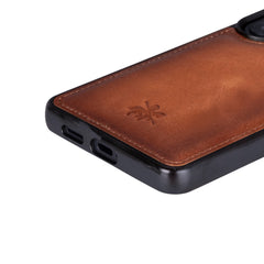 Funda de cuero Lucca Snap On para Samsung Galaxy S24 Ultra