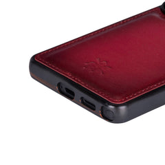 Funda de cuero Lucca Snap On para Samsung Galaxy S24 Ultra