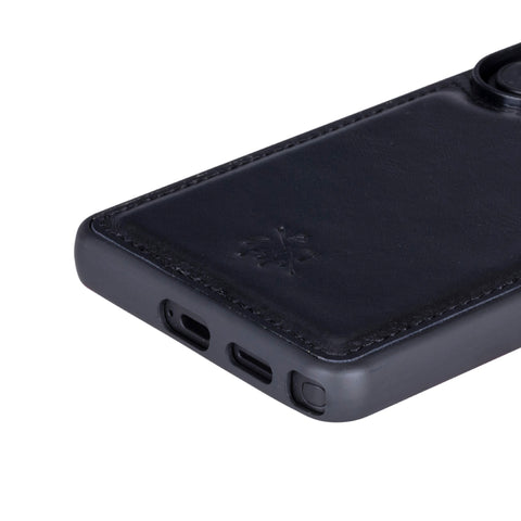 Funda de cuero Lucca Snap On para Samsung Galaxy S24 Plus