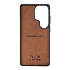 Funda de cuero Lucca Snap On para Samsung Galaxy S24 Ultra