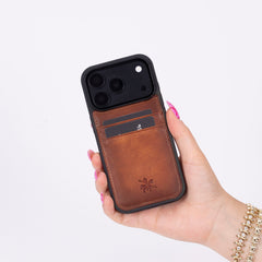 Capri Snap On Leather Wallet Case for iPhone 18 Pro Max