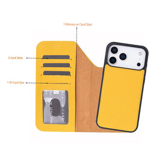 Magic iPhone 18 Pro Max Leather Detachable Wallet Case