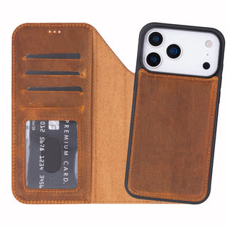 Magic iPhone 18 Pro Leather Detachable Wallet Case