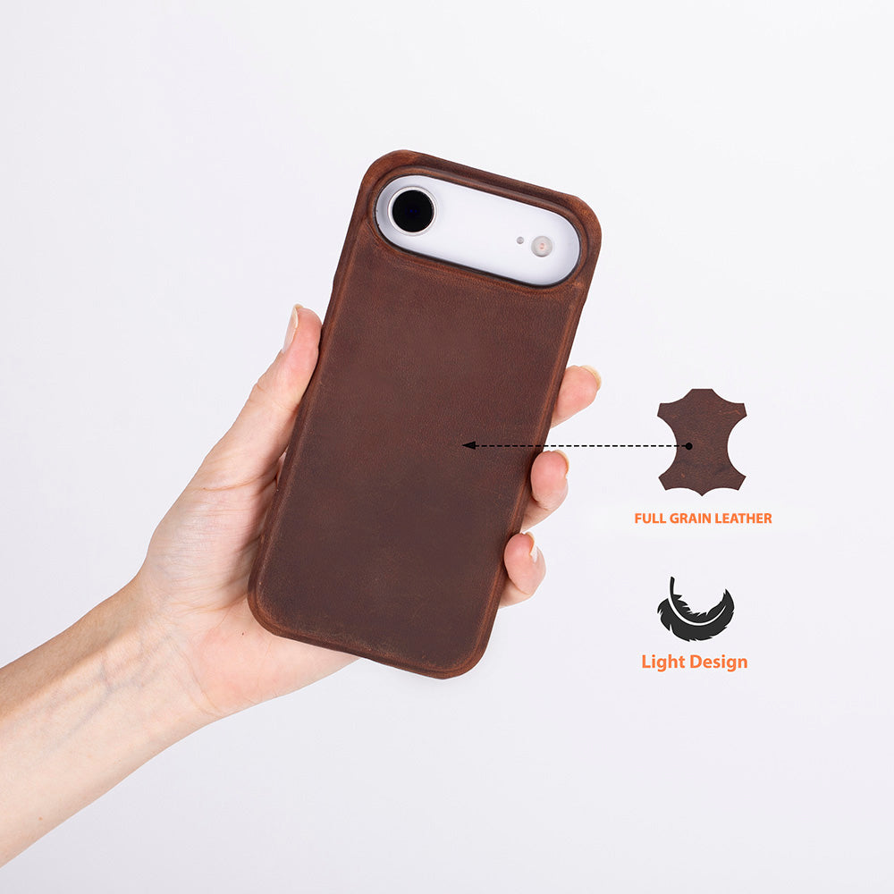 Ultimate Jacket Leather iPhone 17 Air Case Tan Ultimate Jacket Leather iPhone 17 Air Case Tan