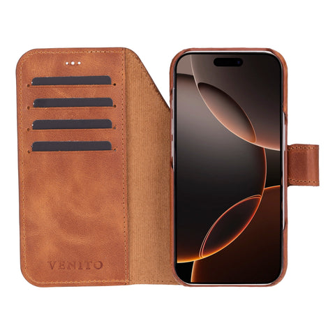 Florence RFID Blocking Leather Wallet Case for iPhone 17 Pro