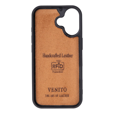 Lucca Snap On Leather Case for iPhone 17