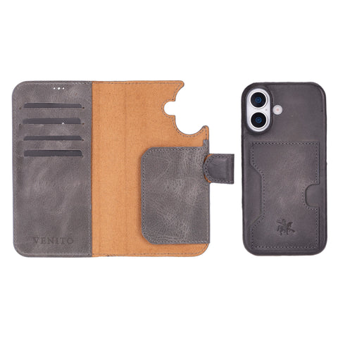Funda tipo billetera de cuero con bloqueo RFID Florence para iPhone 15