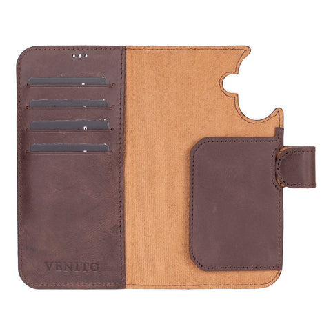 Funda tipo billetera de cuero con bloqueo RFID Florence para iPhone 15