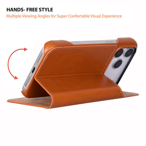 Sonat Leather iPhone 17 Pro Max Folio Case