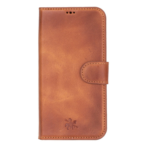 Funda tipo billetera de cuero con bloqueo RFID Florence para iPhone 15