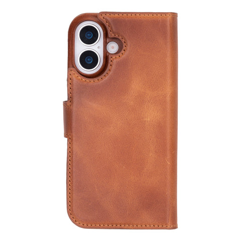 Funda tipo billetera de cuero con bloqueo RFID Florence para iPhone 15