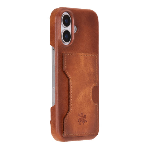 Funda tipo billetera de cuero con bloqueo RFID Florence para iPhone 15