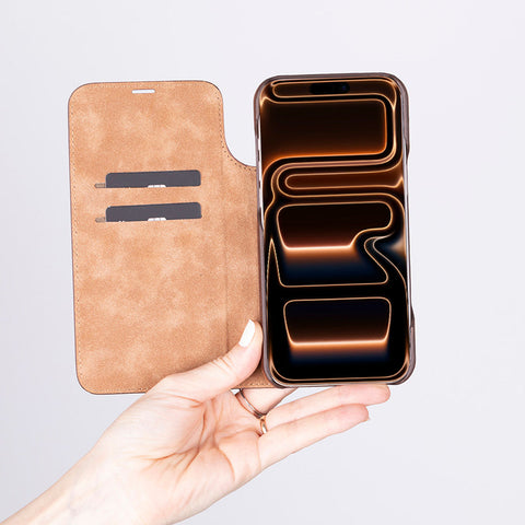 Sonat Leather iPhone 17 Pro Max Folio Case