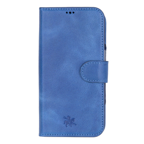 Funda tipo billetera de cuero con bloqueo RFID Florence para iPhone 15