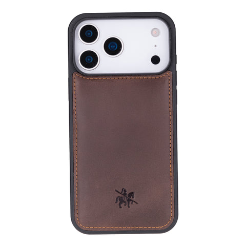 Funda de cuero Lucca Snap On para iPhone 15 Pro
