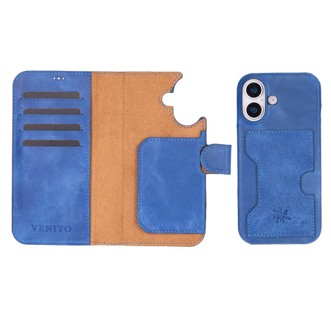 Funda tipo billetera de cuero con bloqueo RFID Florence para iPhone 15