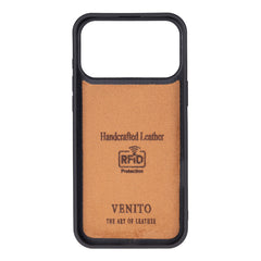 Funda de cuero Lucca Snap On para iPhone 15 Pro