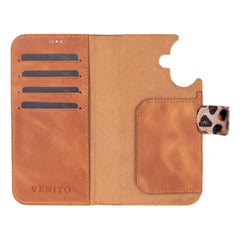 Funda tipo billetera de cuero con bloqueo RFID Florence para iPhone 15
