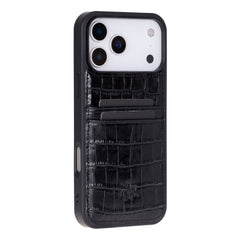 Funda tipo billetera de cuero Capri Snap On para iPhone 15 Pro Max