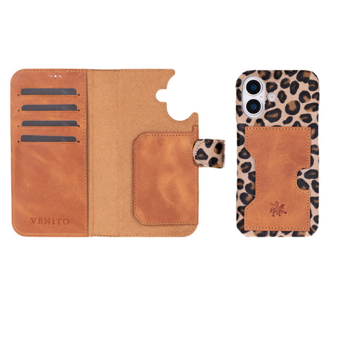 Funda tipo billetera de cuero con bloqueo RFID Florence para iPhone 15
