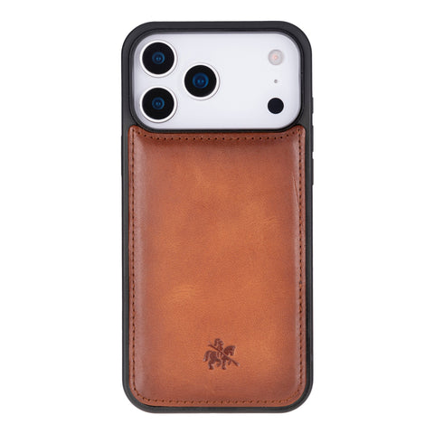 Funda de cuero Lucca Snap On para iPhone 15 Pro