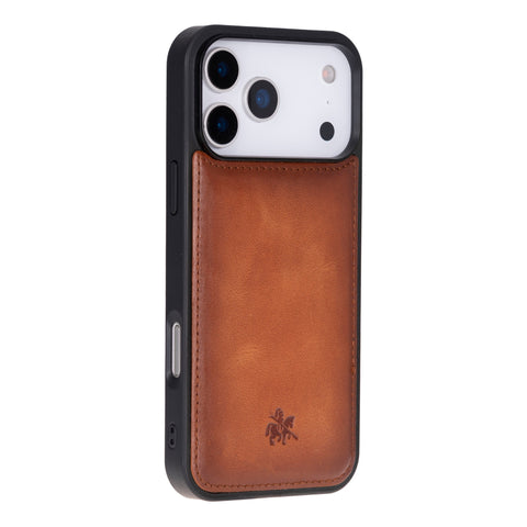 Funda de cuero Lucca Snap On para iPhone 15 Pro