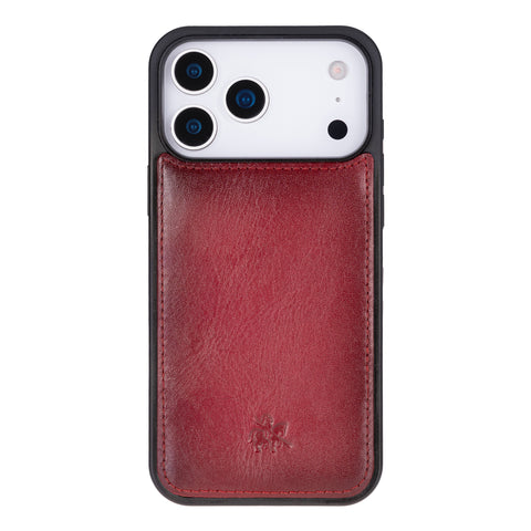 Funda de cuero Lucca Snap On para iPhone 15 Pro