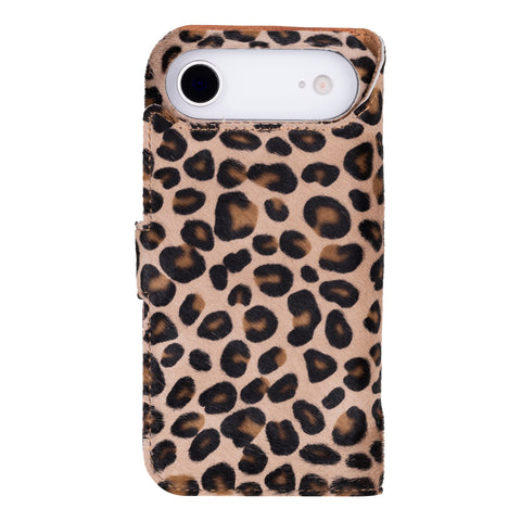 Funda tipo billetera de cuero con bloqueo RFID Florence para iPhone 15 Plus